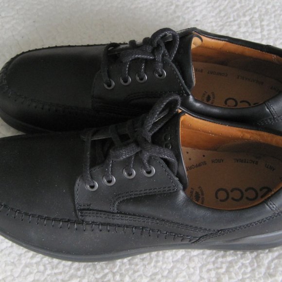 Ecco Seawalker NEW BLACK Leather Oxford Shoes Size EU 43(US 9-9.5) main image 9